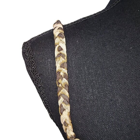 KIRIOUS LOS ANGELES LEOPARD PRINT CRISSCROSS MAXI SLIP DRESS - SIZE M - Picture 5 of 6